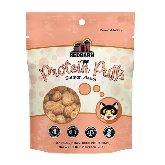 Redbarn Protein Puffs Salmon Cat Treats 10oz