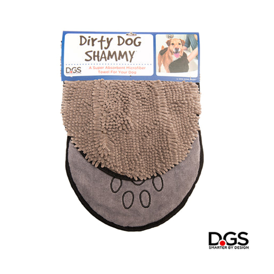 Dirty Dog Shammy Towel Gray