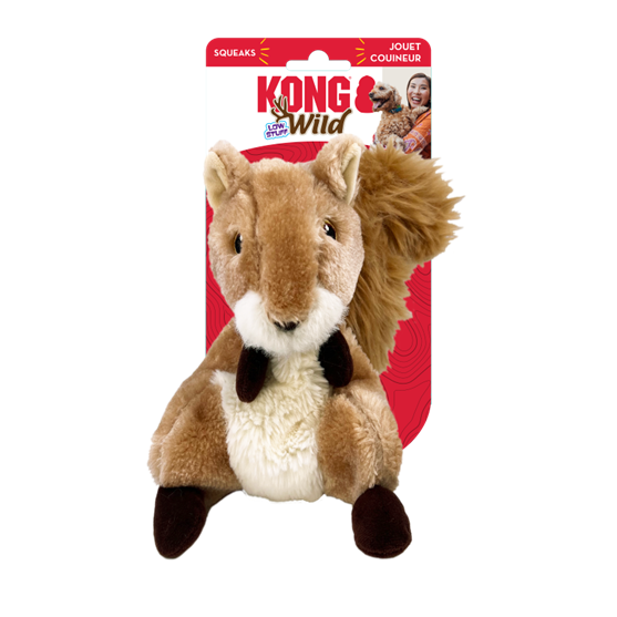 Kong Wild Low Stuff Squirrel Medium Dog Toy
