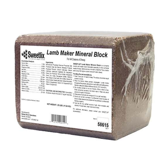 Sweetlix Lamb Mineral Block 25 lb