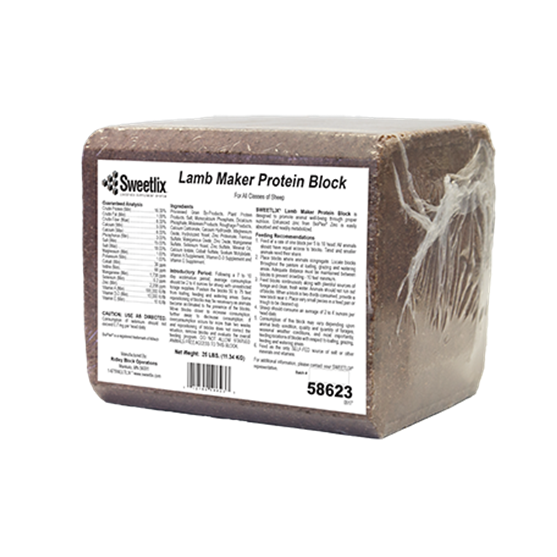 Sweetlix Lamb Maker Protein Pressed Block 25 lbs