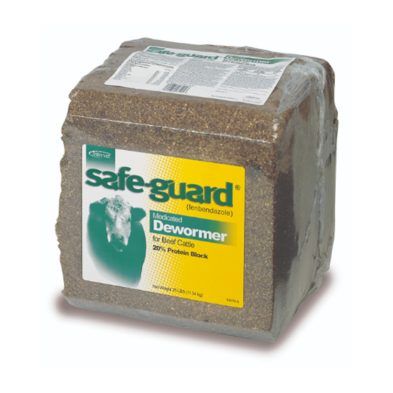 Safeguard Dewormer Block 25 lb