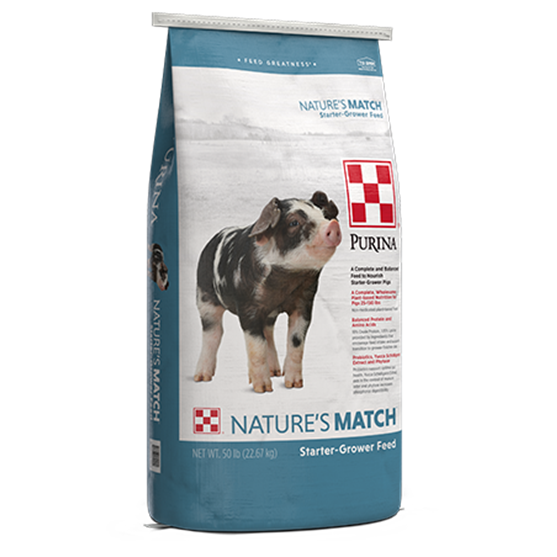 Purina Nature's Match Pig Starter-Grower 50 lb