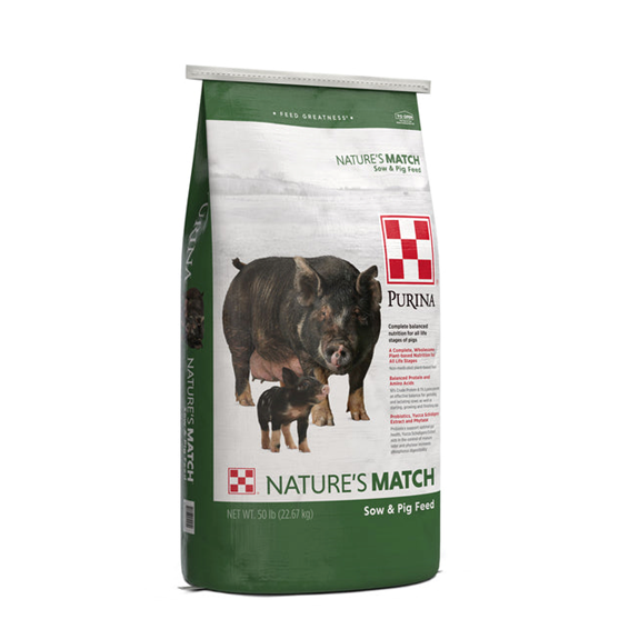 Purina Nature's Match Sow and Pig Complete 50 lb