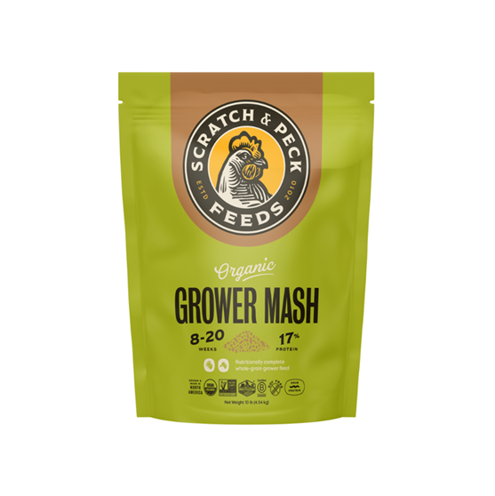 Scratch & Organic Grower Whole Grain Mash 10 lb
