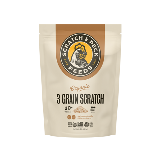 Scratch & Peck Organic 3-Grain Scratch 10 lb