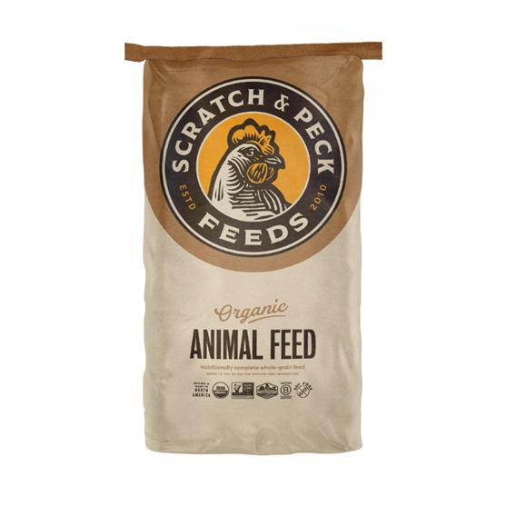 Scratch & Peck Organic Turkey Grower Whole Grain Mash with Corn 40 lb