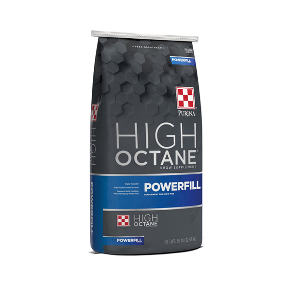 Purina High Octane Powerfill Pig Supplement Show 50 lb