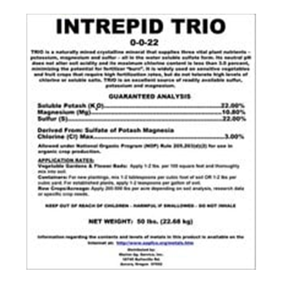 Intrepid Trio 0-0-22 50 lb