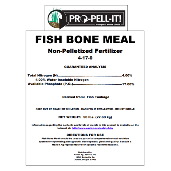 Fish Bone Meal 4-17-0 50 lb