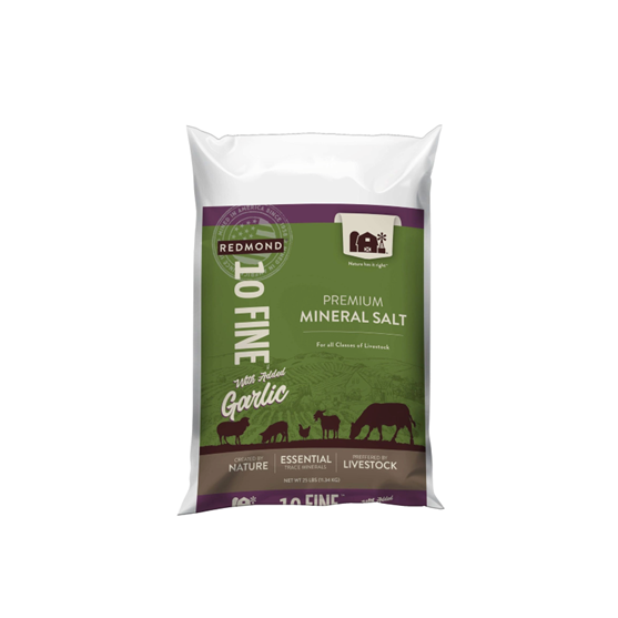 Redmond #10 Fine Salt with Garlic 50lbs