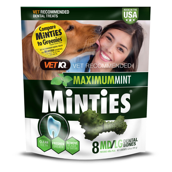 Minties Dental Bone Medium 8 count