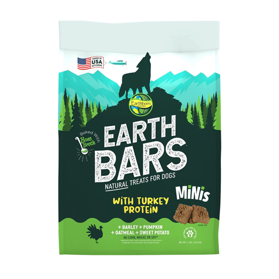 Earthborn Earth Bars Mini Dog Biscuits 2 lb