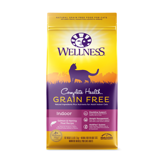 Wellness Grain Free Indoor Chicken 5.5 lb Cat Food