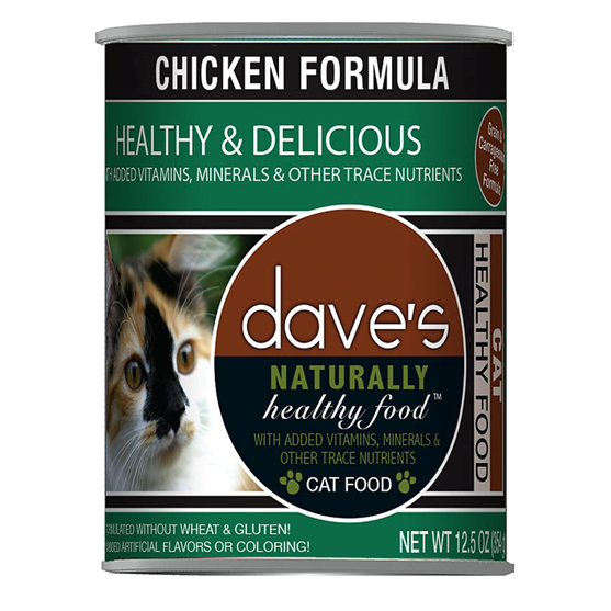 Dave's Naturally Healthy Chicken 12.5 oz Cat Food