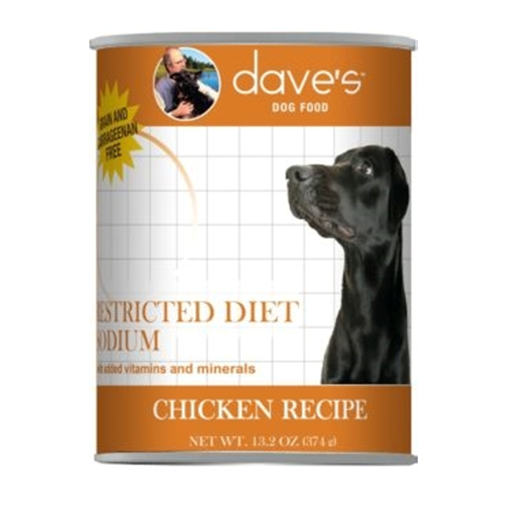 Dave's Restricted Diet Sodium Chicken 13.2 oz Dog Food