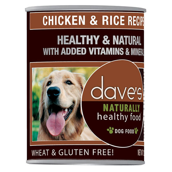 Dave's Naturally Healthy Chicken & Rice 13 oz Dog Food