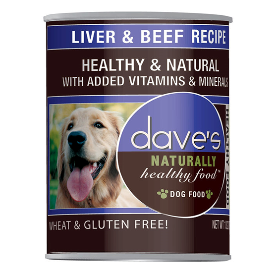 Dave's Naturally Healthy Liver & Beef 13 oz Dog Food