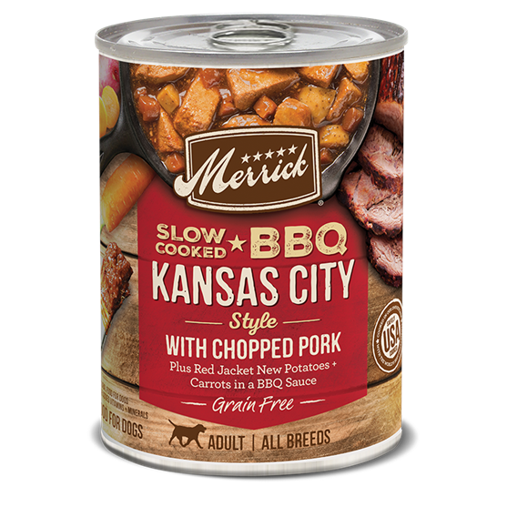 Merrick's Grain Free BBQ Kansas City Pork 12.7 oz Dog Food