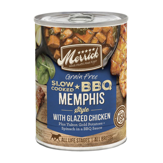 Merrick's Grain Free BBQ Memphis Chicken 12.7 oz Dog Food