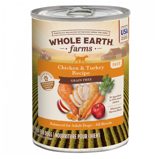 Merrick's Whole Earth Grain Free Chicken & Turkey 12 oz Dog Food