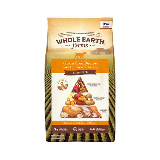 Merrick's Whole Earth Grain Free Chicken & Turkey 25 lb Dog Food