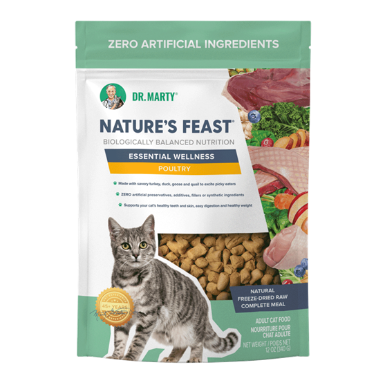 Dr Marty Essential Wellness Freeze Dried Poultry 5.5 oz Cat Food
