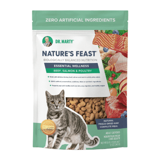 Dr Marty Essential Wellness Freeze Dried Beef, Salmon & Poultry 5.5 oz Cat