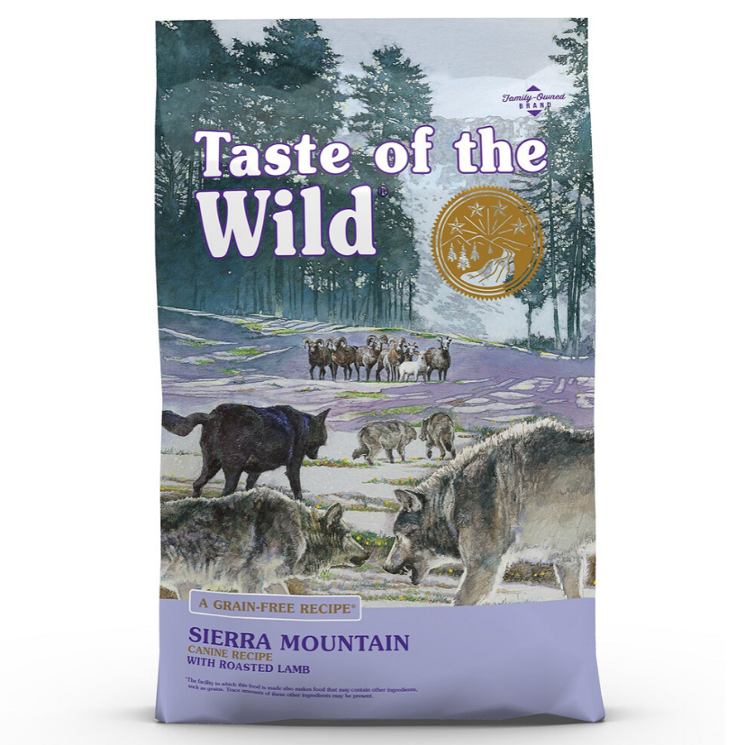 Taste of the Wild Grain Free Sierra Mountain Lamb 5 lb Dog Food