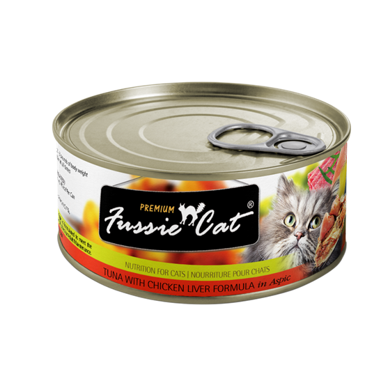 Fussie Cat Tuna Chicken Liver 2.8 oz  Cat Food