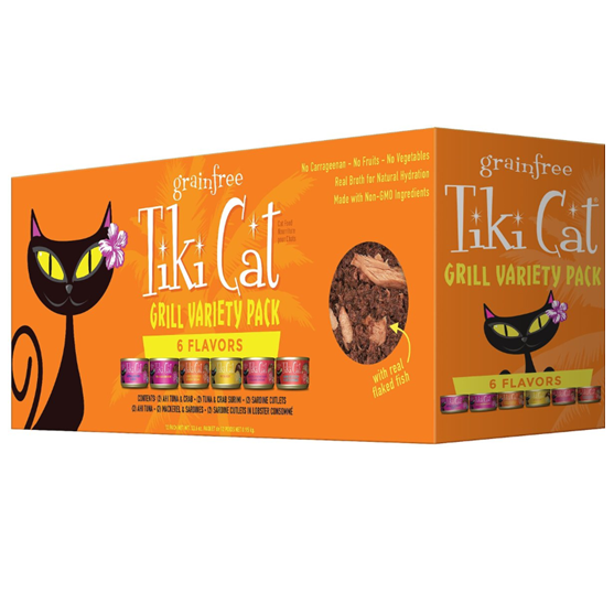 TIKI Cat Grain Free Grill King Kam Variety Cat Food
