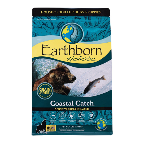 Earthborn Holistic Grain Free Coastal Catch 4 lb Dog Food