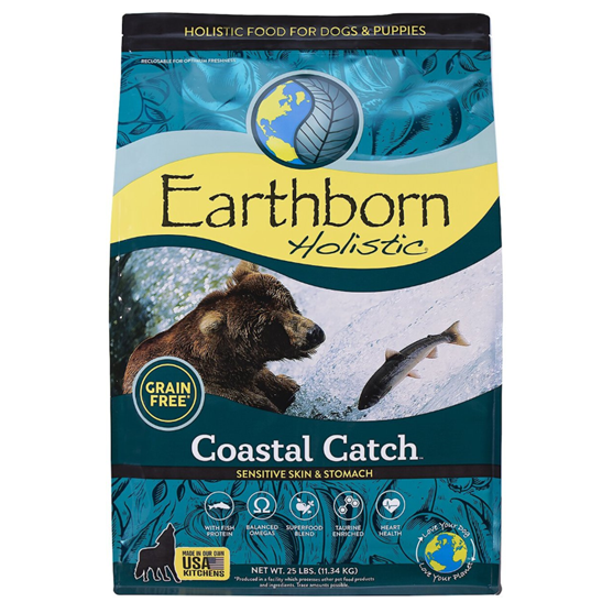 Earthborn Holistic Grain Free Coastal Catch 25 lb Dog Food
