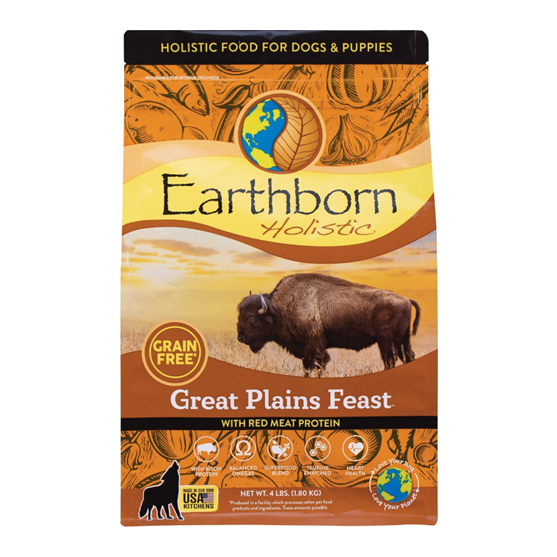 Earthborn Holistic Grain Free Great Plains Feast 4 lb Dog Food