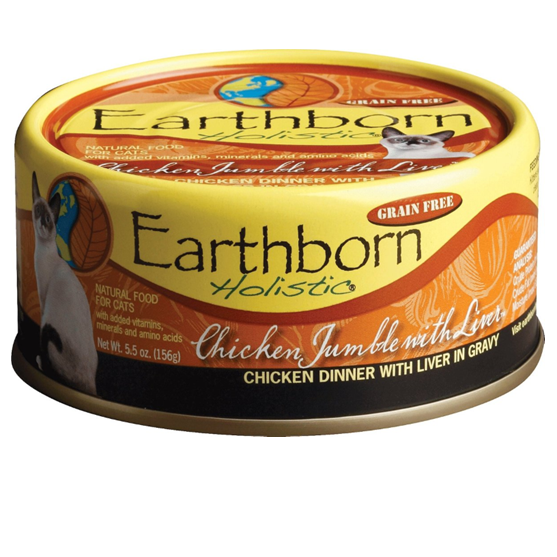 Earthborn Holistic Grain Free Jumble Chicken & Liver 5.5 oz Cat Food
