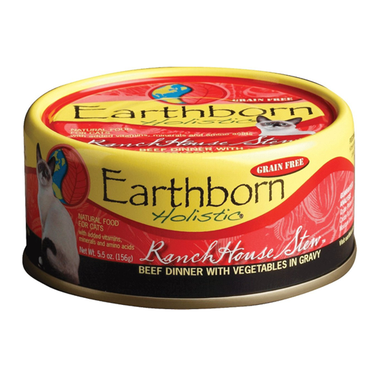 Earthborn Holistic Grain Free Ranch House Beef 5.5 oz Cat Food