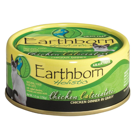 Earthborn Holistic Grain Free Chicken Catcciatori 5.5 oz Cat Food