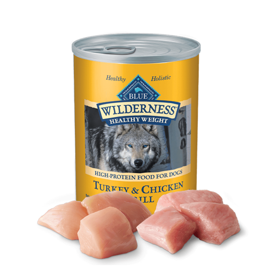 Blue Buffalo Wilderness GF Healthy Wt Turkey & Chicken 12.5 oz Dog Food