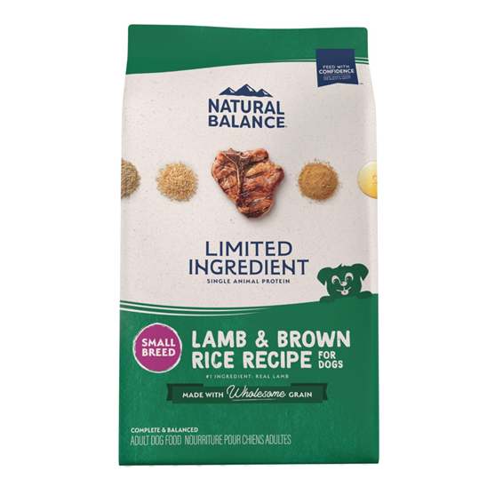 Natural Balance Lamb & Rice Small Bite 4 lb Dog Food
