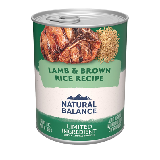 Natural Balance Lamb & Brown Rice 13 oz Dog Food