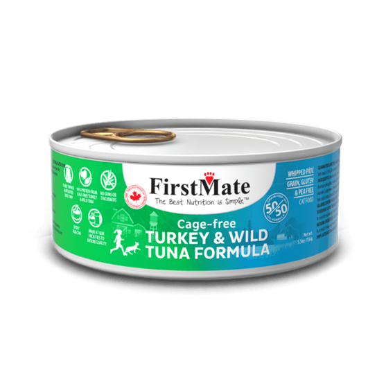 First Mate Grain Free Turkey Tuna 50/50 5.5 oz Cat Food