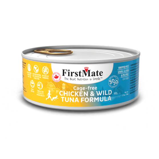 First Mate Grain Free Chicken Tuna 50/50 5.5 oz Cat Food