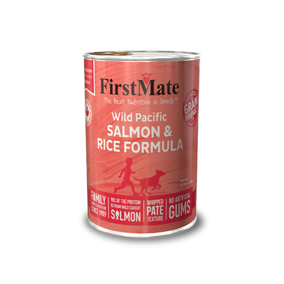 First Mate Grain Friendly Salmon Rice 12 oz Dog Food