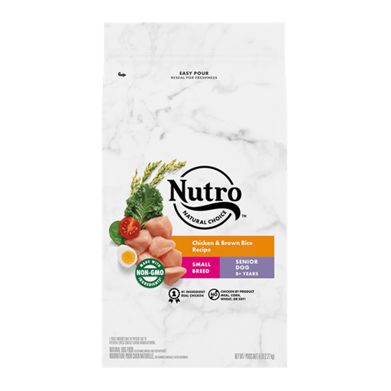 Nutro Natural Choice Small Breed Senior Chicken Brown Rice 5 lb Dog Food