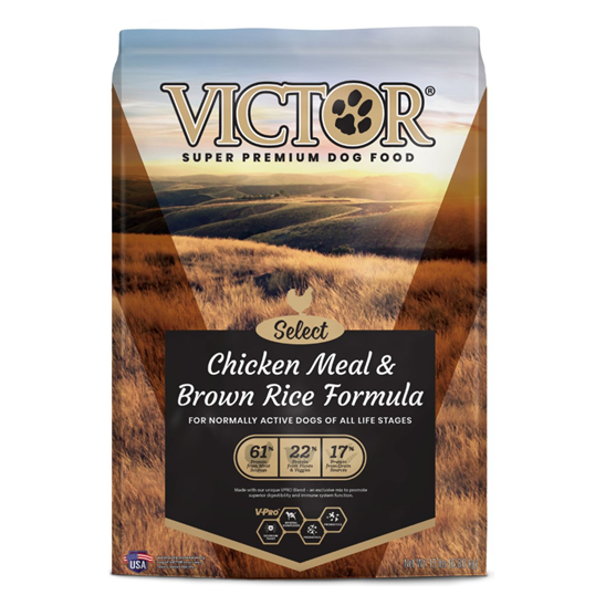 Victor Chicken and Brown Rice 15lb Dog Food