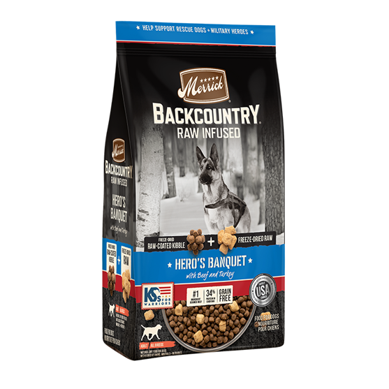 Merrick's Backcountry Heros Banquet 4 lb Dog Food