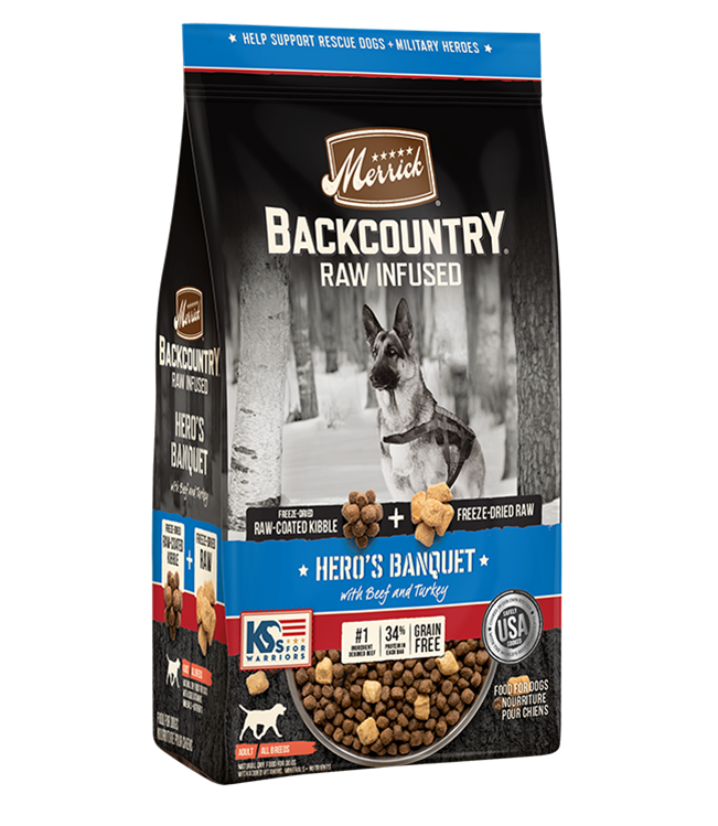 Merrick's Backcountry Heros Banquet 20 lb Dog Food