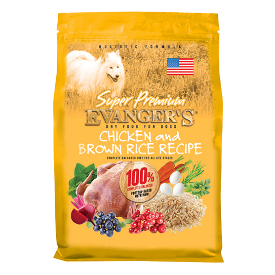 Evanger's Chicken with Brown Rice 4.4 lb Dog Food