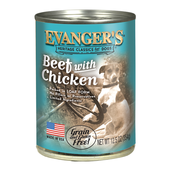 Evanger's Classic Beef with Chicken 13 oz Dog Food