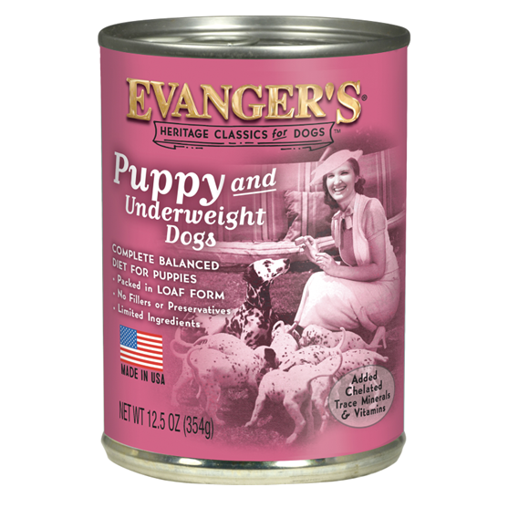 Evanger's Puppy & Underweight 12.6 oz Dog Food
